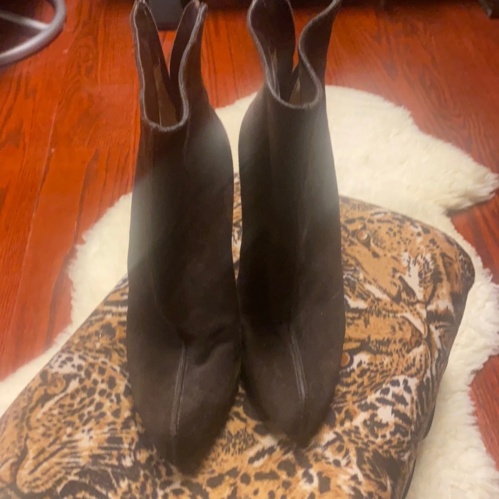 Christian Louboutin suede booties